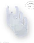 Three baby bibs on a white background with 'Mother's Choice' branding.