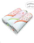 Mothers Choice 3 Piece Hooded Towels And 3 Piece Facecloths Sweet As A Peach