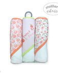 Mothers Choice 3 Piece Hooded Towels And 3 Piece Facecloths Sweet As A Peach