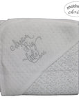 Mothers Choice 100% Cotton Quilted Hooded Receiving Blanket - Dream Big Little One