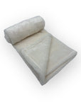Mothers Choice Single Layer Sherpa Fleece Blanket Acru