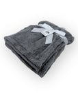 Mothers Choice Single Layer Sherpa Fleece Blanket Grey