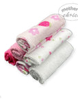 Mothers Choice 6 Pack Washcloth Set Pink Flowers