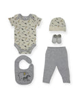 Mothers Choice 5 Piece Gift Set Grey Elephant