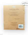 Cardboard packaging of 2-pack burp cloths with 'Mother's Choice' branding on a white background.