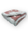 Mothers Choice Sherpa Fleece Stars Blanket Pink
