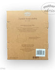 Cardboard packaging of 2-pack burp cloths with 'Mother's Choice' branding on a white background.