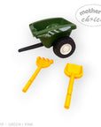 RIDE-ON CAR TRACTOR WITH TRAILOR AND ACCESSORIES