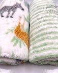 M/C 2 PACK FLEECE BLANKET SAFARI