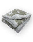 Mothers Choice Sherpa Fleece Stars Blanket Grey
