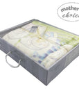 Baby clothing set in a box with 'Mother's Choice' branding on a white background