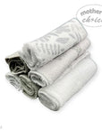 Mothers Choice 6 Pack Washcloth Set Grey Safari