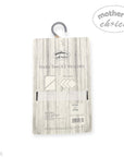 Packaged hopped towel and washcloths with 'mother's choice' branding on a white background