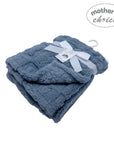 Mothers Choice Single Layer Jacquard Blanket Blue