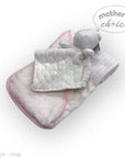 M/C SHERPA BLANKET & RABBIT DUDU PINK