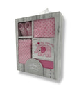 Mothers Choice 5 Piece Gift Set Pink Elephant