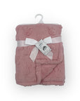 Mothers Choice Single Layer Jacquard Blanket Pink