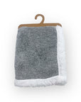 Mothers Choice Sherpa Fleece Blanket Grey