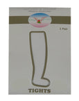 Package of tights with brand logo on a white background
