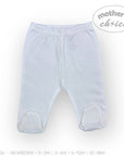 Light blue baby pants on a white background with 'Mother's Choice' branding.