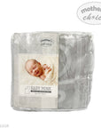 Packaged baby mink blanket with a baby image on the label, branded 'Mother's Choice'.