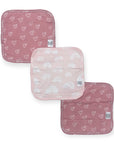 Mothers Choice Bamboo 3 Pack Facecloths Pink