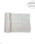 Gray fabric roll with 'mother's choice' branding on a white background