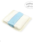 Mothers Choice 3 Piece Hooded Towels And 3 Piece Facecloths Blue Elephant