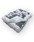 Mothers Choice Sherpa Fleece Stars Blanket Blue