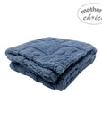 Mothers Choice Single Layer Jacquard Blanket Blue