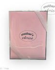 Pink product packaging with 'mother's choice' branding on a white background