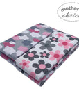 Floral patterned blanket with 'Mother's Choice' branding on a white background