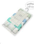 Mothers Choice 6 Pack Washcloth Set Blue Train