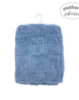 Mothers Choice Single Layer Jacquard Blanket Blue