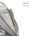 Close-up of a baby car seat with 'mother's choice' branding on a white background