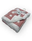Mothers Choice Sherpa Fleece Stars Blanket Pink