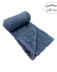 Mothers Choice Single Layer Jacquard Blanket Blue