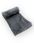 Mothers Choice Single Layer Sherpa Fleece Blanket Grey