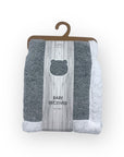 Mothers Choice Sherpa Fleece Blanket Grey
