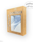 Packaged bamboo hooded towels with 'Mother's Choice' branding on a white background