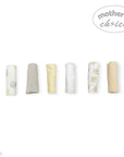 Mothers Choice 6 Pack Washcloth Set Stone Bear