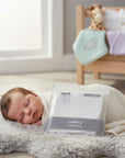 Stork And Baby white cotton 3 pack newborn bibs, soft and comfortable for baby's delicate skin.