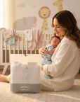 Stork And Baby mother's choice 2 piece babygrow with snaps, white cotton, soft, comfortable, easy snap closures