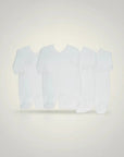 Stork And Baby white 100% cotton babygrows for premature babies, 2 pack, soft and comfortable.