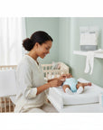 Stork And Baby white 3 pack closed feet leggings for babies, soft and stretchy for comfort.