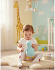 Stork And Baby white tights for infants with red heart detail. For ages 0-6 months.