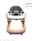 Baby walker with 'mother's choice' branding on a white background