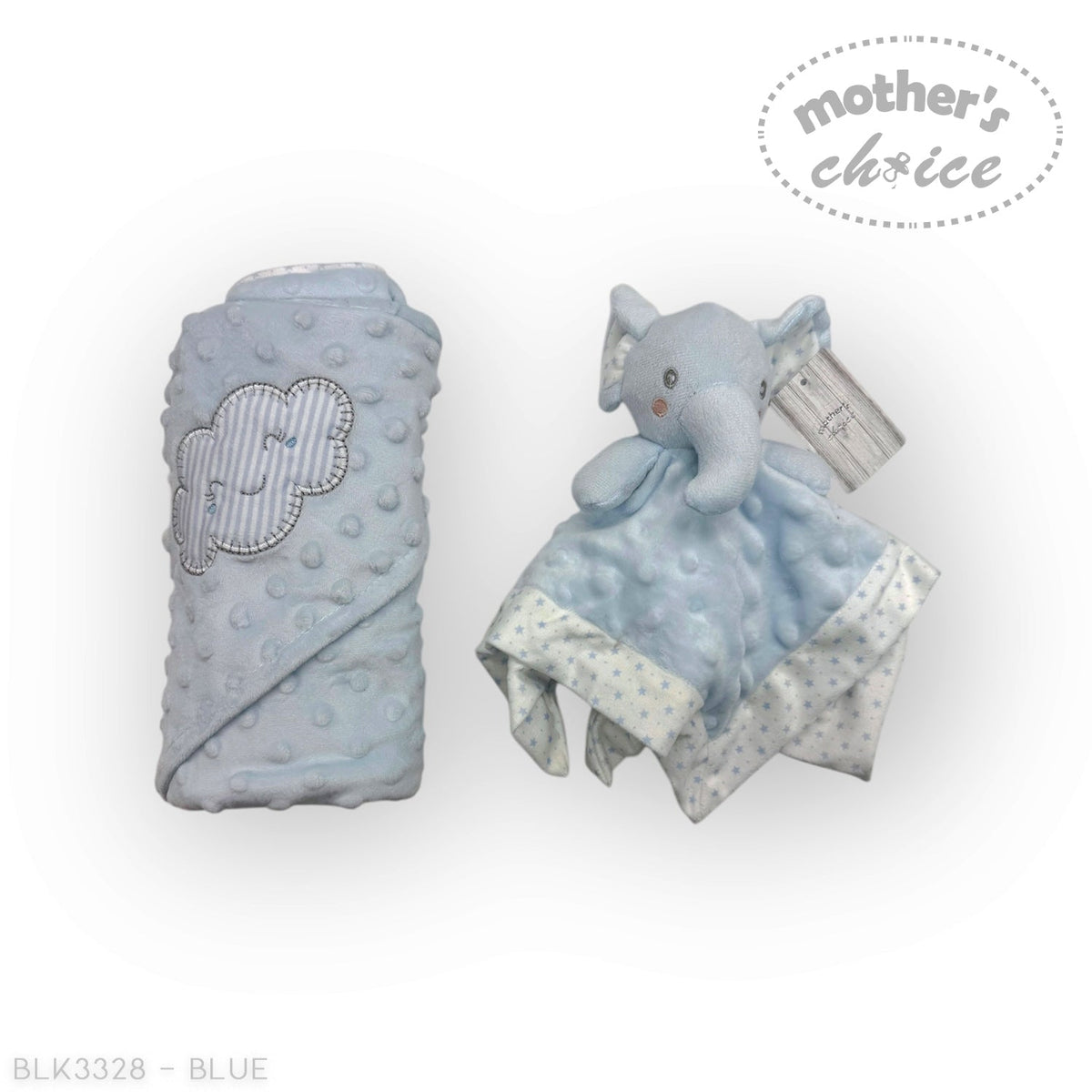 M/C SHERPA BLANKET &amp; ELEPHANT DUDU BLUE
