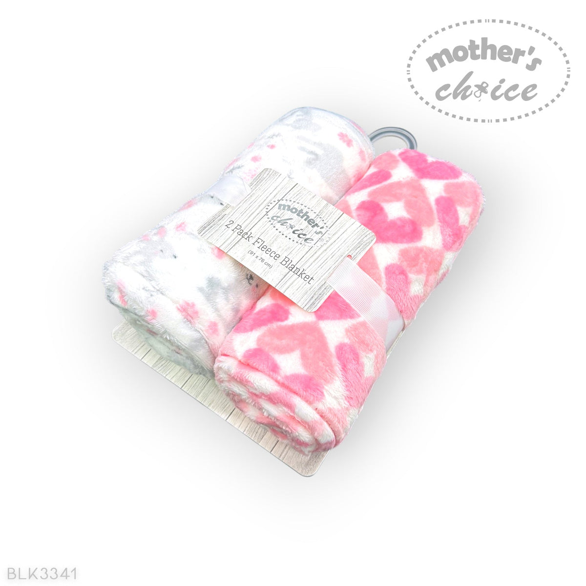 M/C 2 PACK FLEECE BLANKET BUNNIES
