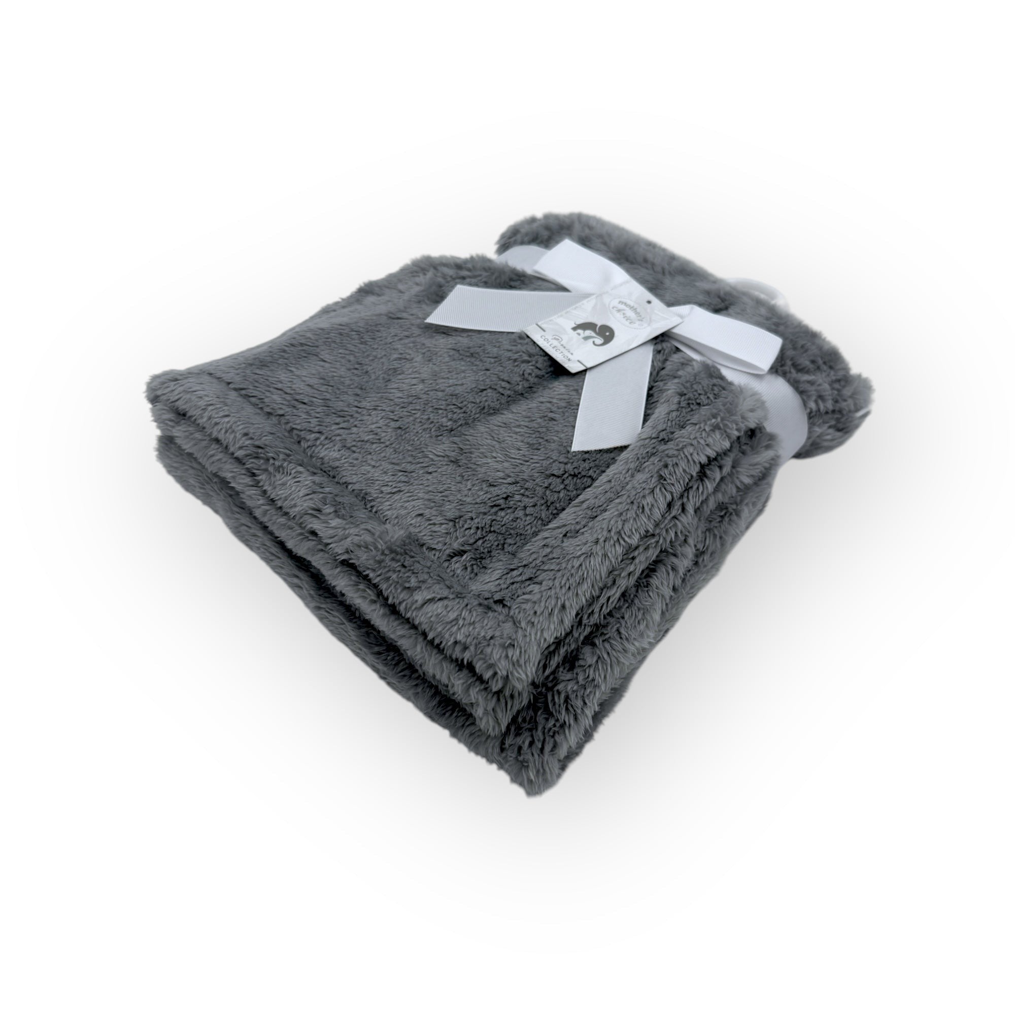 Mothers Choice  Single Layer Sherpa Fleece Blanket Grey